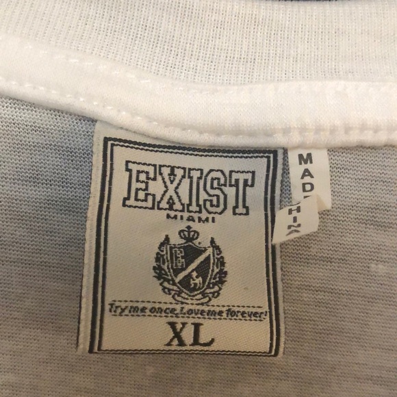 Exist-Miami XL White Tee - Drunk 2 - Picture 4 of 7